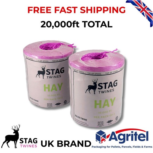Pink baler twine hay 10000ft - baler,