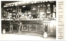 BALE OF HAY SALOON real photo